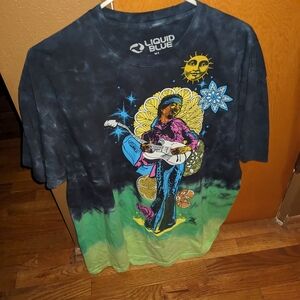 Liquid Blue Jimi Hendrix Tie Dye T-shirt